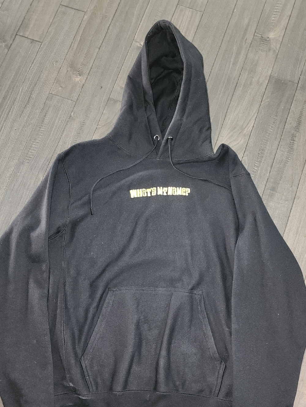 Shoe Palace Snoop Dog Black Hooded Sweatshirt with Yellow Accent - Men's Hoodie
